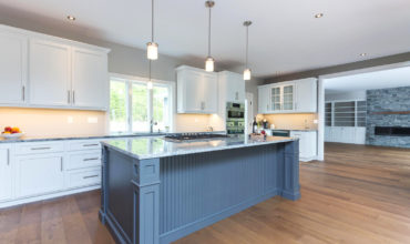 Custom Kitchen and Matching Built-ins by Walpole Cabinetry