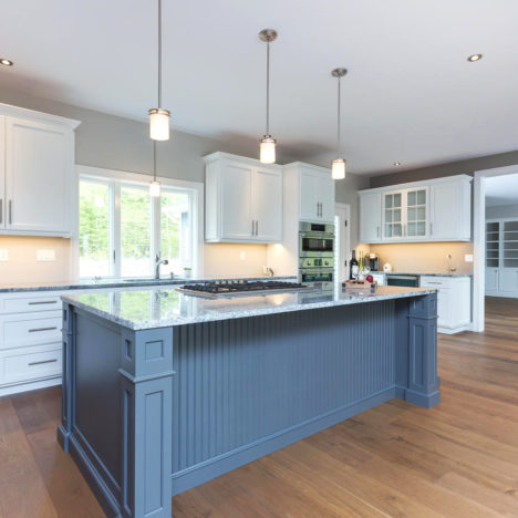 Custom Kitchen and Matching Built-ins by Walpole Cabinetry